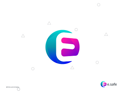 E safe Logo Concept abstract app logo design brand identity colorful corona renderer coronavirus corporate creative e letter e logomark geomatric gradient logo logo design logo designer logo marks madicine modern logo negetive space safety