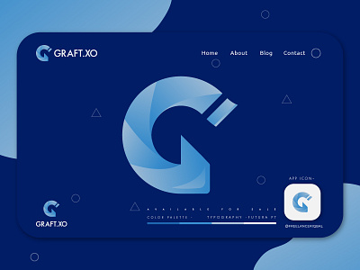 Graft xo Logo Branding | Modern Letter Logo Concept