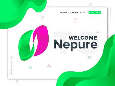 Nepure Logo Branding - Letter N Logo Mark