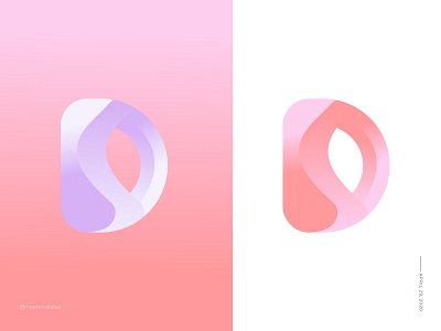 Awesome D Gradient Letter Logo