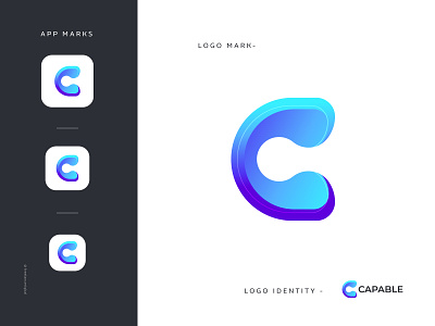 Capable Logo Branding - C logo mark