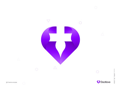 DoctLove Logo Mark - Medical Sign Concept abstract app logo design brand identity branding clinic creative doclove doctor gradeint logo branding logo design logo design branding logo designer logo designers logo designs medical medicine modern logo modern logo design nurse