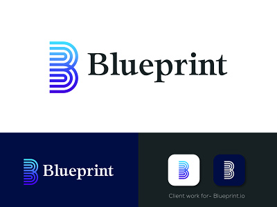 Blueprint.io - B letter logo design - Client work