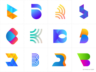Alphabet Logo Collection - B Letter Logo Bundle
