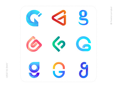 Alphabet Logo Collection - G Letter abstract app logo design brand identity branding colorful logo g letter g letter logo g logo g logo collection g modern logo g modern logo 2020 gradient gradient g logo graphic design logo branding logo design logo designer modern modern logo modern logo trends 2020