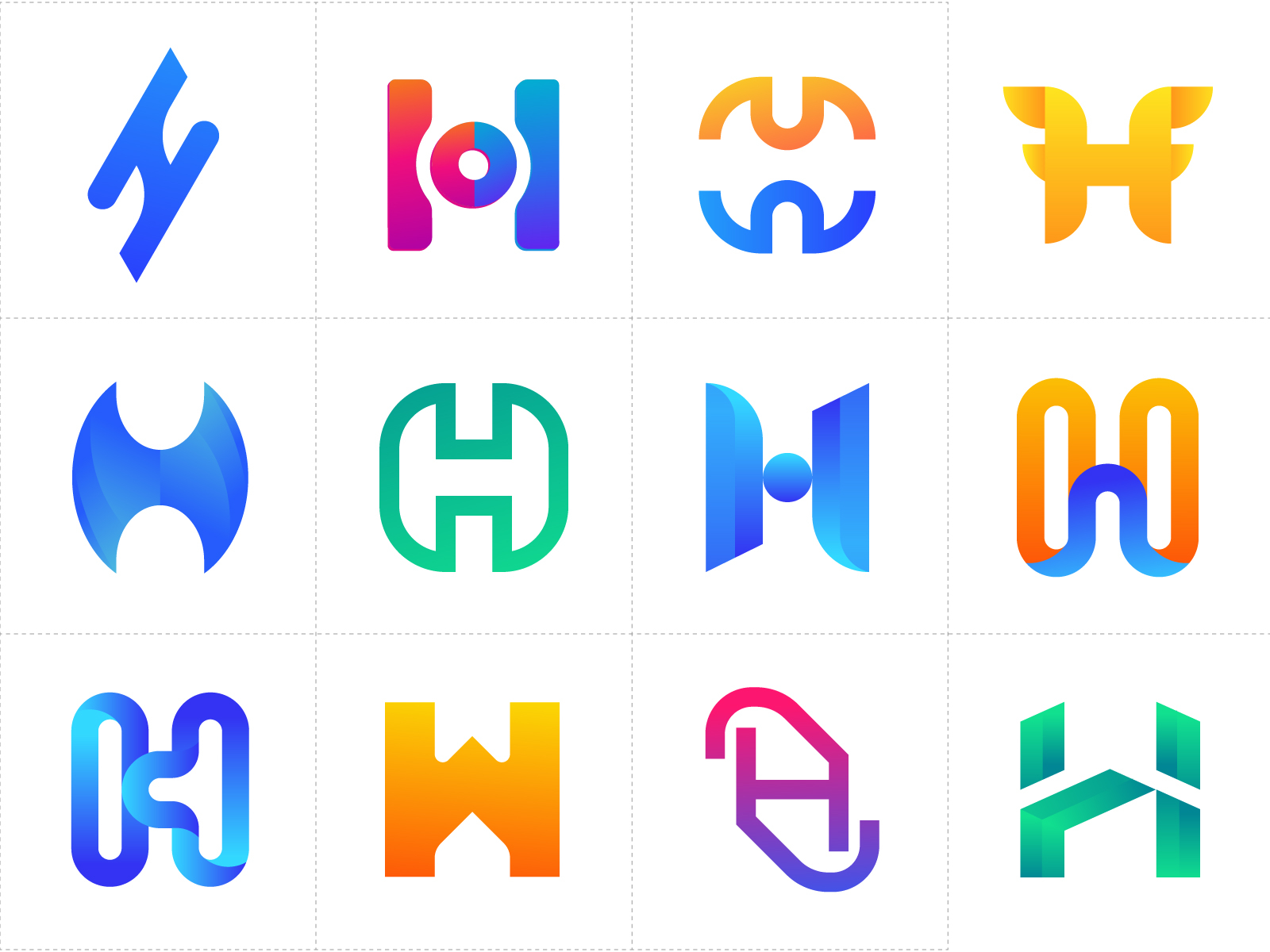 Alphabet Logo Collection - H Letter by Freelancer Iqbal on Dribbble