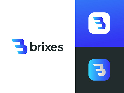 B modern letter logo design - B logo concept