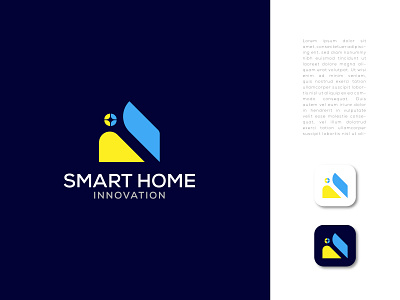 Smarthome - Real estate Modern logo design concept abstract agency logo app logo design brand identity branding corporate creative home home logo logo logo branding logo design logo designs logo mark modern home logo modern logo real estate real estate logo smarthome typography