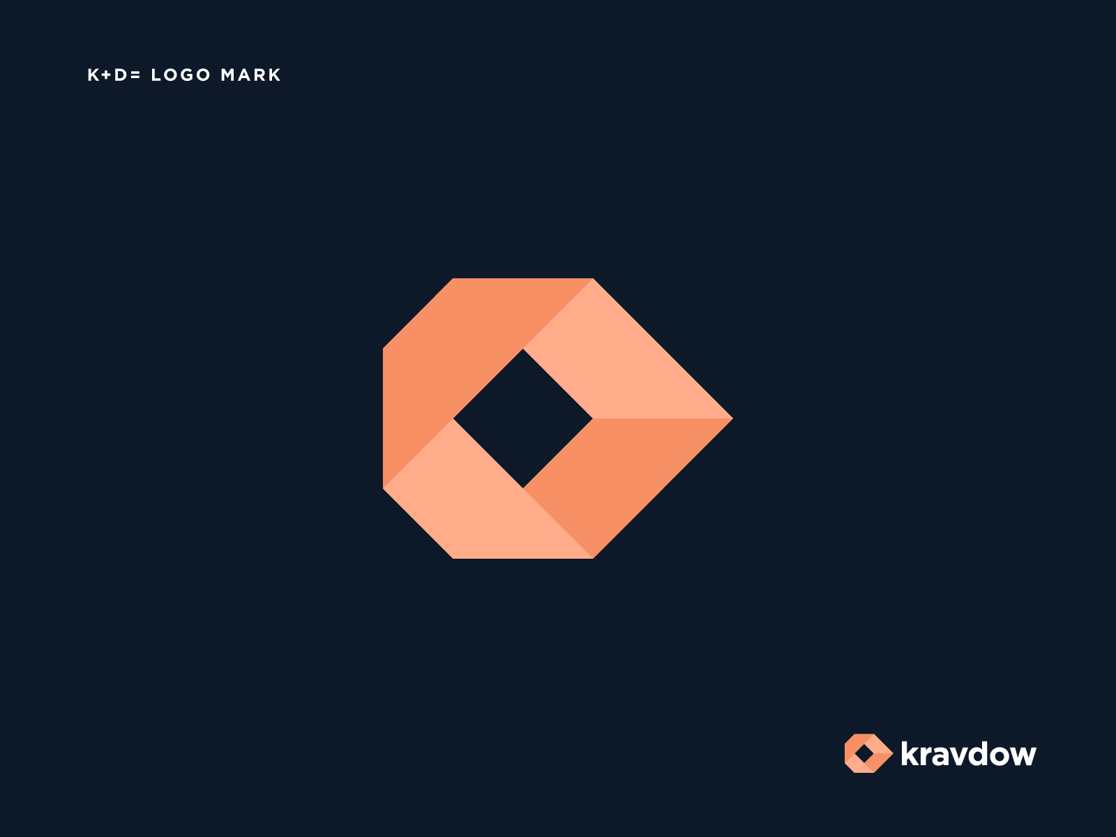 Initial letter kd logo template design Royalty Free Vector