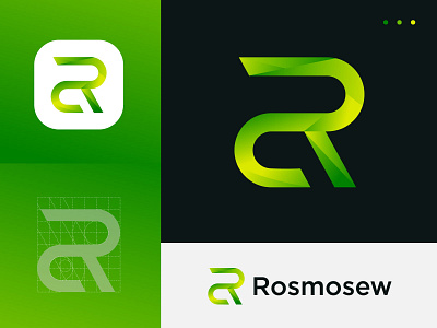 RS modern letter logo design concept