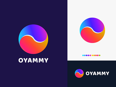 O modern gradient logo concept - O modern logo