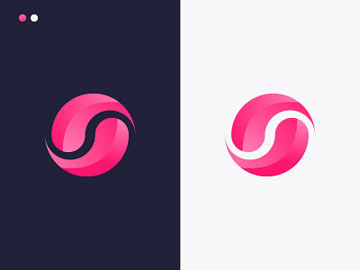 S modern gradient letter logo | S logo mark