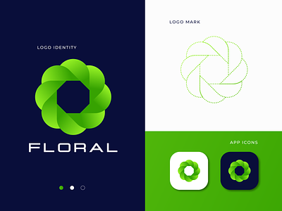 Floral - flower logo design concept
