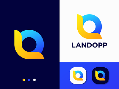 LO letter logo design concept | L+O mark