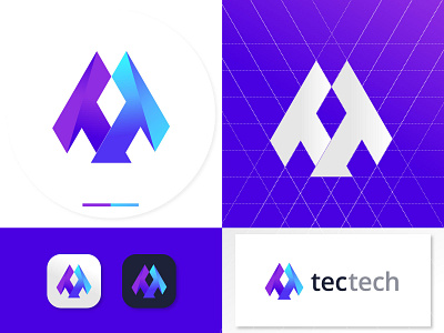 TT  modern letter app logo design concept - TT logo mark