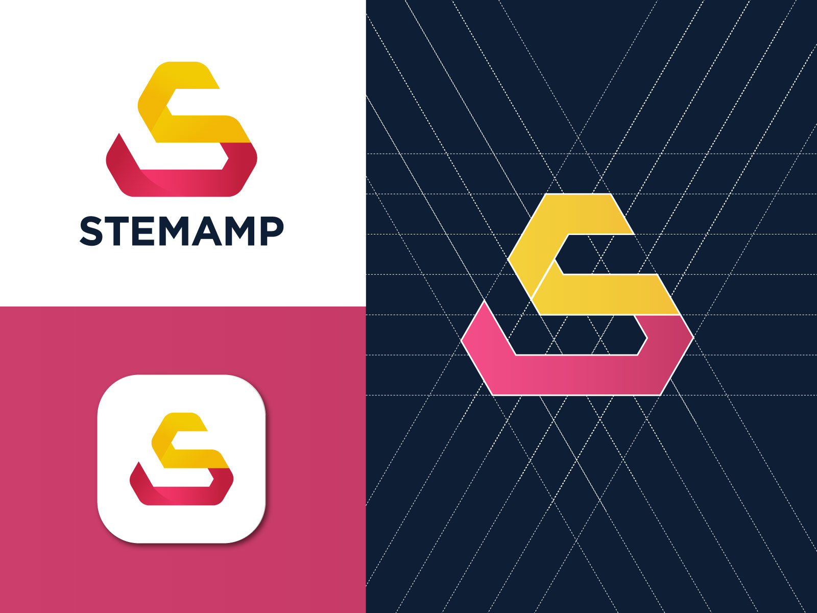 Sa Modern Letter Logo Design Concept By Md Iqbal Hossain On Dribbble