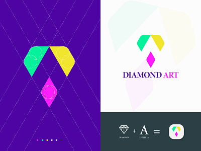 Diamond Art - Modern Logo Design Concept by Freelancer Iqbal | Logo ...