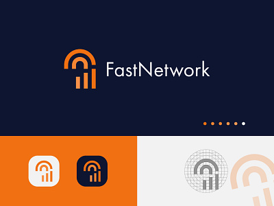 FastNetwork Logo Design - Network logo design concept