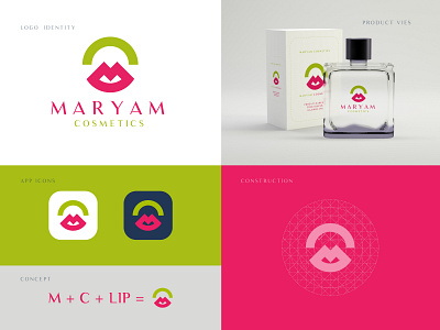 Maryam Cosmetics Logo Branding - Cosmetics Logo Cocept