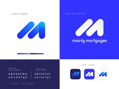 M modern letter logo design concept - Logo Design Branding app logo design brand identity branding corporate design dribbble icon design logo logo branding logo design logo design branding logo designer logo guidelines logo trends 2020 logotype m m logo modern logo typography vector