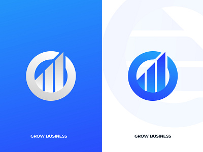 Grow Business Logo Branding - Modern Logo Mark apps branding business logo creative design dribbble icon design logo logo branding logo design logo designer logo grid logo guidelines logo marks logo trends 2020 logos logotype modern logo modern logo design typography