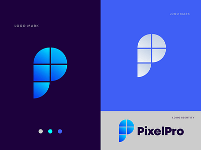 P abstract initial Logo Design Concept - P abstract modern logo