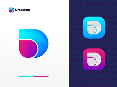 Dropdrag Logo Design - D modern Logo design - Logo designer app app logo design best logo designer best logo designer in dribbble branding creative design dribbble dribbble best logo icon logo logo branding logo design logo designer logo trends 2020 logotype modern logo vector