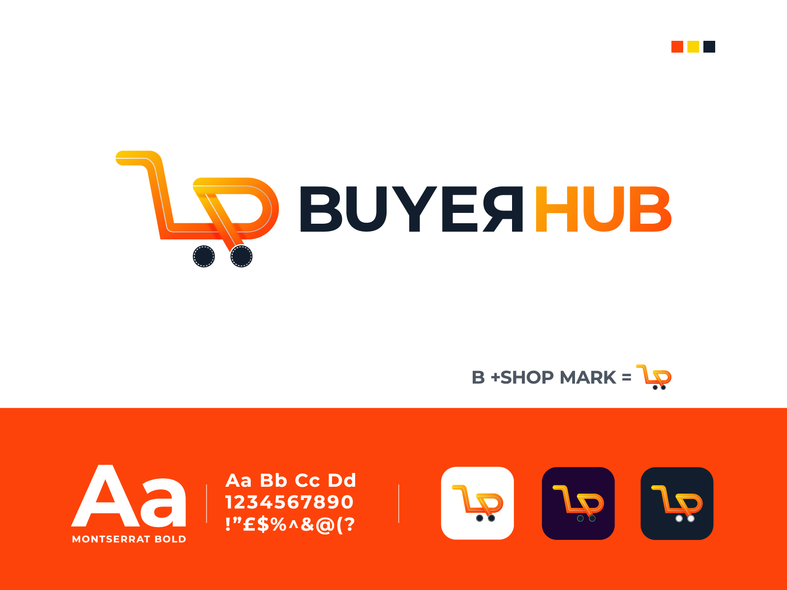 B + Shop For BuyerHub + Shop Logo Design + Online Shop Logo Mark By Md ...