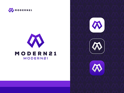 M Modern minimal Letter Logo Design Concept - Modern logo