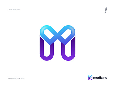 M Medical Logo Design - Doctor Logo Design Concept