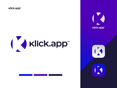 K Negative Space Logo Design