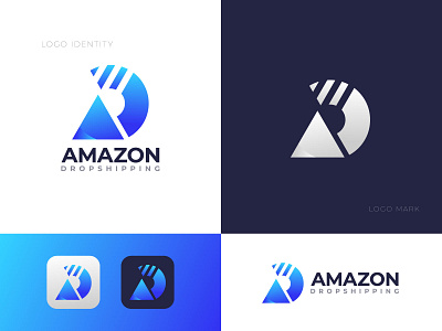 Amazon Dropshipping Logo - eCommerece Marketplace Logo a logo ad logo amazon app logo brand identity business company logo corporate d logo digital dropthipping ecommerce ecommerce app ecommerce logo graphic design logo logo design logo designer modern logo typography