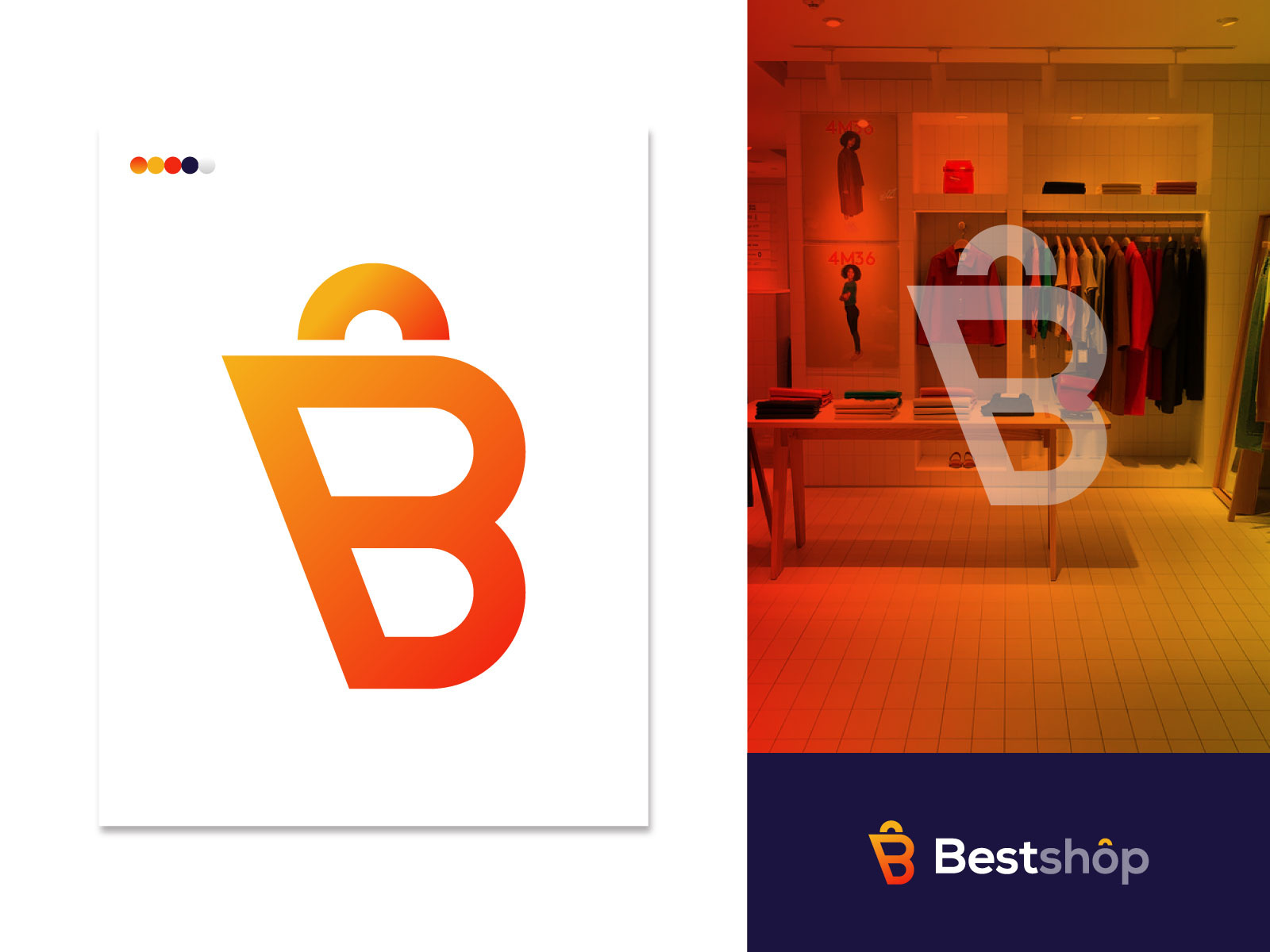 B Shop Logo Design - B Modern Shop Logo Mark By Freelancer Iqbal | Logo ...