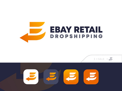 Ebay Retails Dropshipping - eCommerce Logo Design amazon brand identity branding dropshipping e letter e logo e logo mark ebay ebay reseller ebay seller ecommerce event logo logo design logo designer logo mark modern logo shop store typography