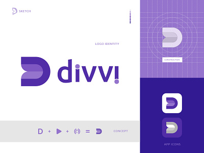 D Letter Logo - D Playmark - Livestream Logo Concept abstract app best logo designer branding creative d d letter d logo design flat gradient logo icon illustrator livestream logo logo logo designer logotype modern logo vector web