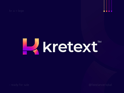 Kretext Logo Design -  K + U Combination Mark ( Unused  )