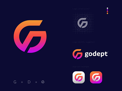 Godept Logo Concept - G + D Combination Logo Mark by Freelancer Iqbal ...