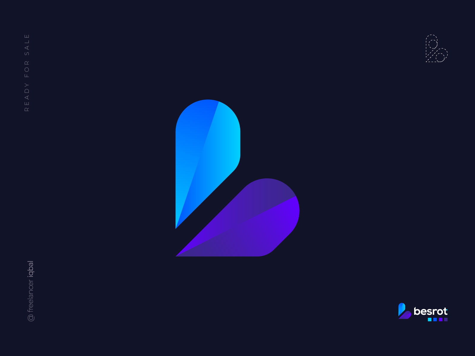 B Letter Logo - Modern B Logo Mark By Freelancer Iqbal On Dribbble