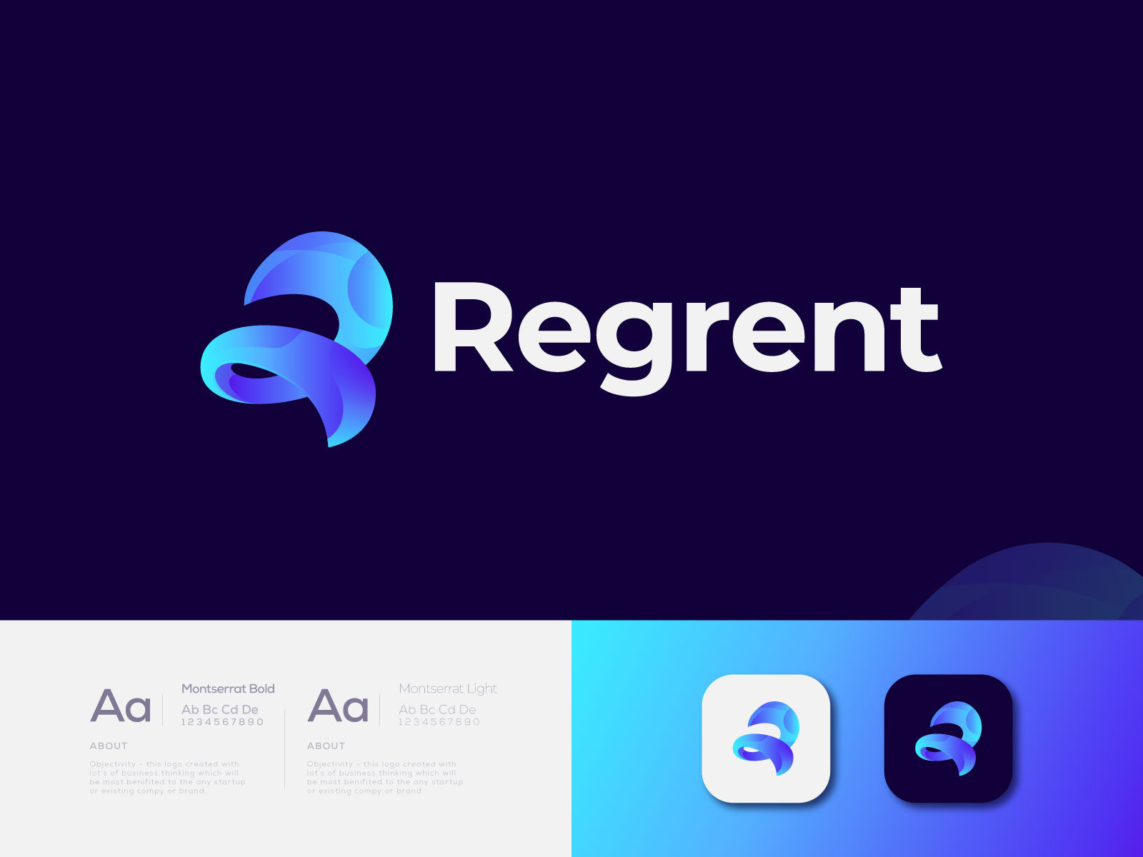 R Modern Letter Logo by Freelancer Iqbal on Dribbble