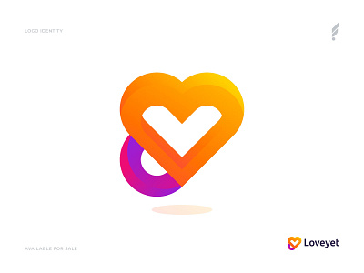 Love + Y Mark abstract app app logo design branding branding and identity colorful design gradient icon illustrator logo logo designer logo inspiration love minimal modern trendy logo vector y y symbol
