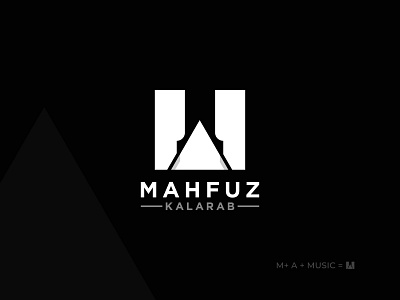 M +A + Music Logo Mark - For Mahfuz Kalarab a app brand identity branding corporate creative design flat logo icon logo logo design logo designer m minimal modern modern logo music music logo vector