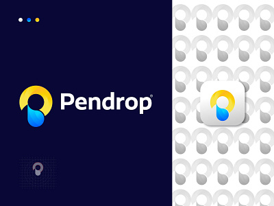 Pendrop Logo Mark - P + Drop Logo Mark