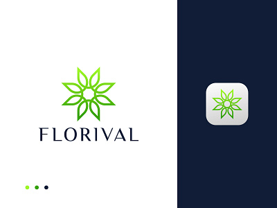 Floral Logo Design - Organic Business Logo Mark