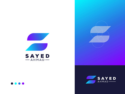 Sayed Ahmad Music Logo - S Letter Logo Mark app app logo design brand brand identity branding design flat icon letter logo logo logo design logo designer minimal modern logo s s letter logo s logo s logo mark typography vector