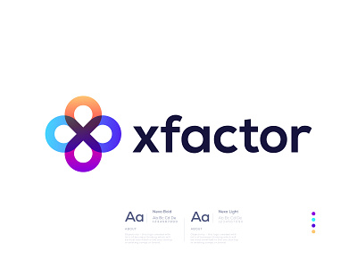 X Modern Business Logo Design for Xfactor brand identity branding branding designer business logo conceptual creative logo designer design flat freelancer iqbal illustration logo logo design logo designer minimal modern modern logo overlap ui vector x logo