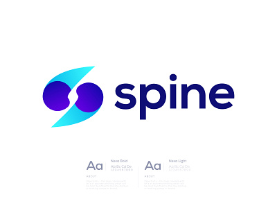 S Spine Logo Mark - S Medical Spine Logo Design Concept
