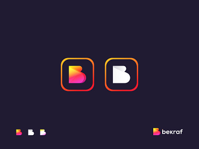 B Modern Initial Letter Logo Design Concept by Md Iqbal Hossain on Dribbble