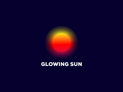 Glowing Sun brand identity branding clean colorful creative design glow graident illustration logo logo design logo designer modern logo power sun ui vector