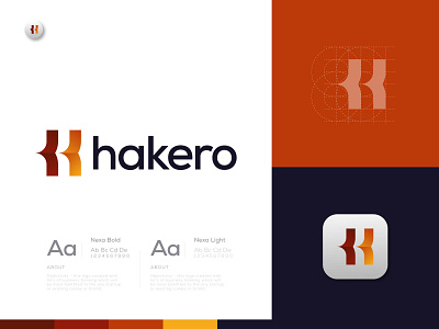 H Modern Abstract Business Logo Design