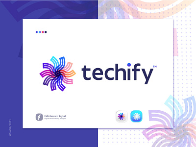 Tech Modern Logo Design Concept